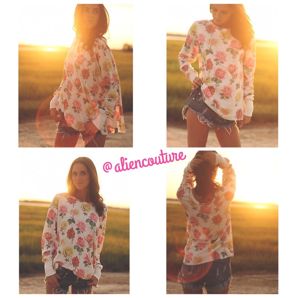 Wildfox Bright Roses Effortless Thermal - Picture 7 of 8